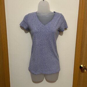 Mossimo Light Blue Heather V Neck T-Shirt. X-Small.